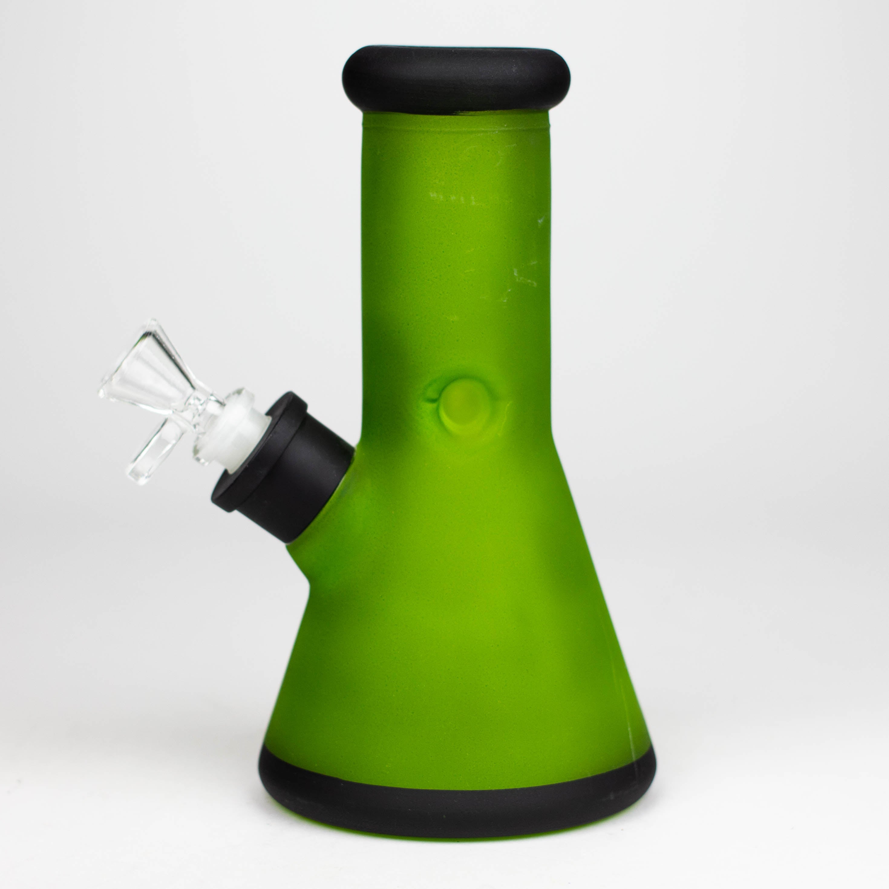 8" Soft glass 7mm beaker water bong [M08001]