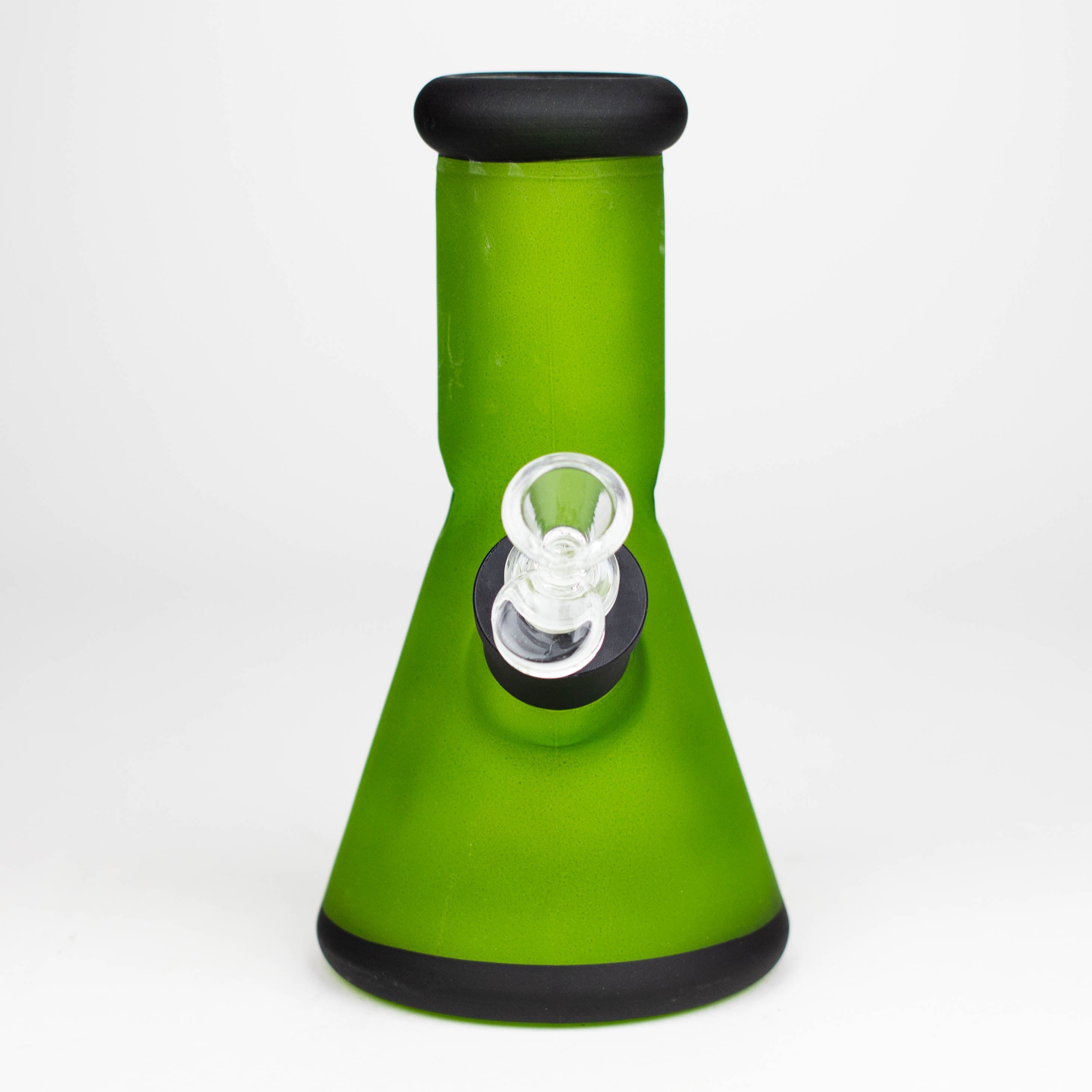 8" Soft glass 7mm beaker water bong [M08001]
