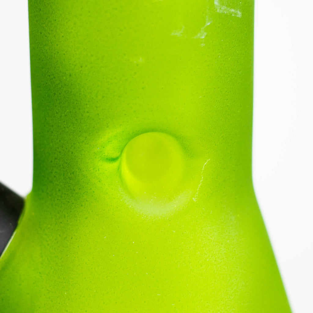 8" Soft glass 7mm beaker water bong [M08001]