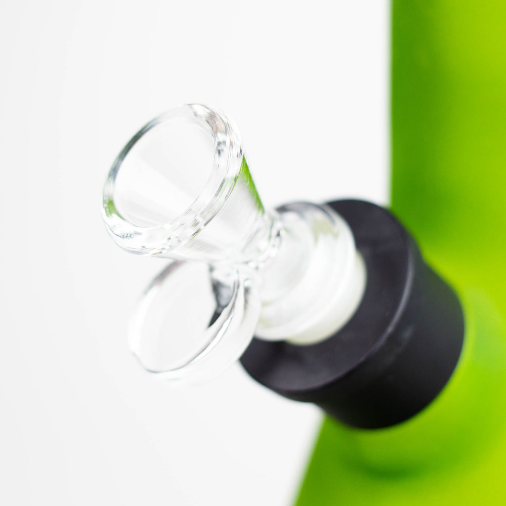 8" Soft glass 7mm beaker water bong [M08001]