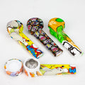 3.5" Silicone Pipe with Metal Bowl [065P]