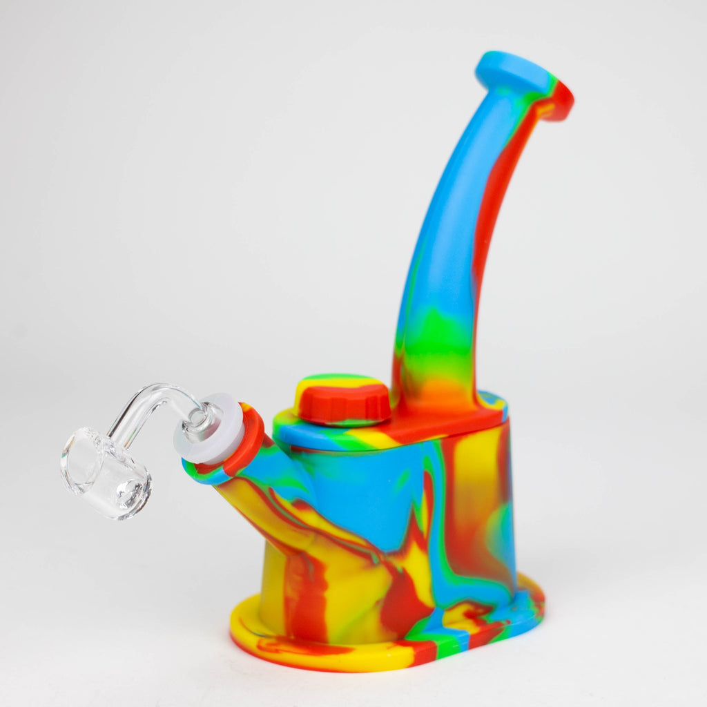 8.8" Silicone Flat bottom Rig-Assorted [018B]