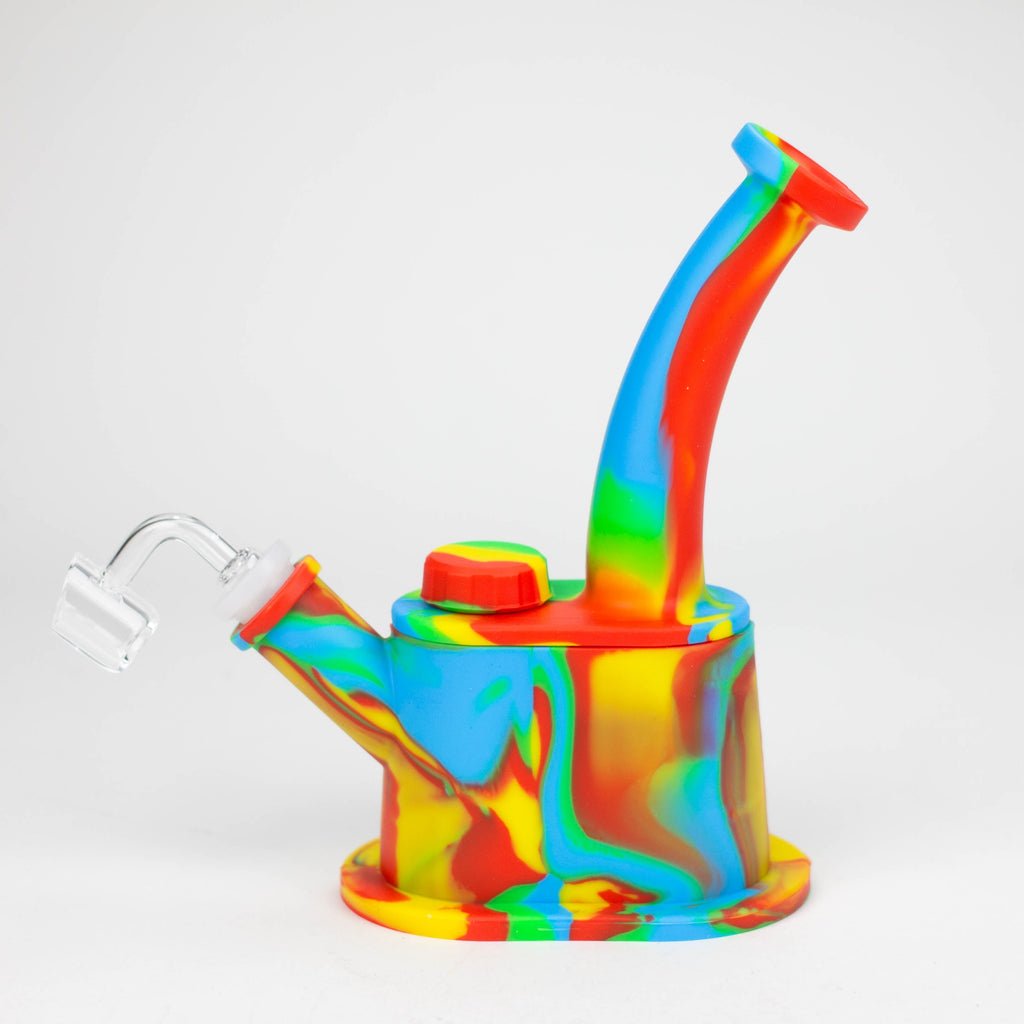 8.8" Silicone Flat bottom Rig-Assorted [018B]