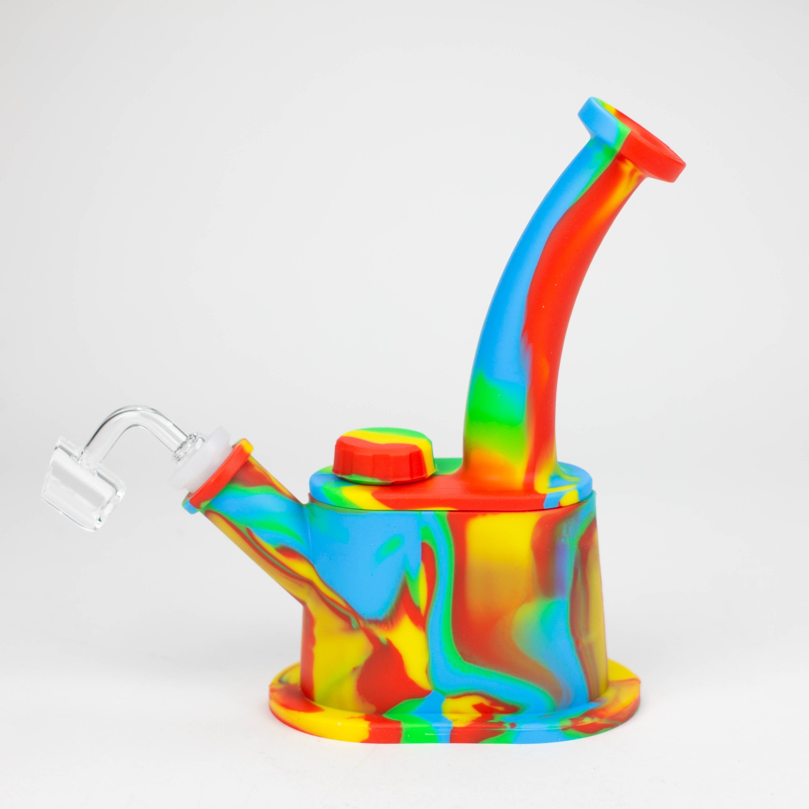 8.8" Silicone Flat bottom Rig-Assorted [018B]