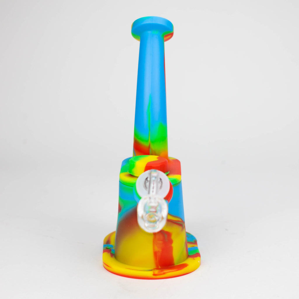 8.8" Silicone Flat bottom Rig-Assorted [018B]