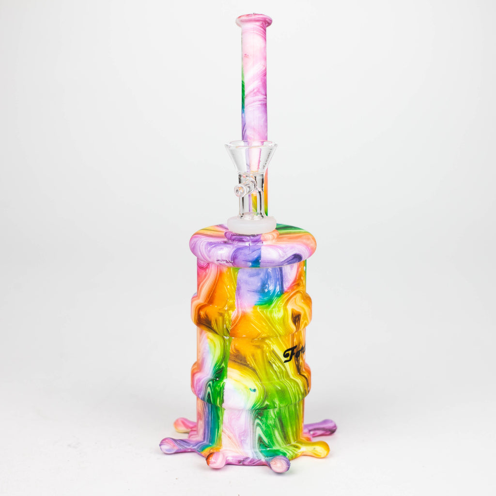 Fortune | 8" Hydrographic Silicone Soda Bong-Assorted [SP1003P]