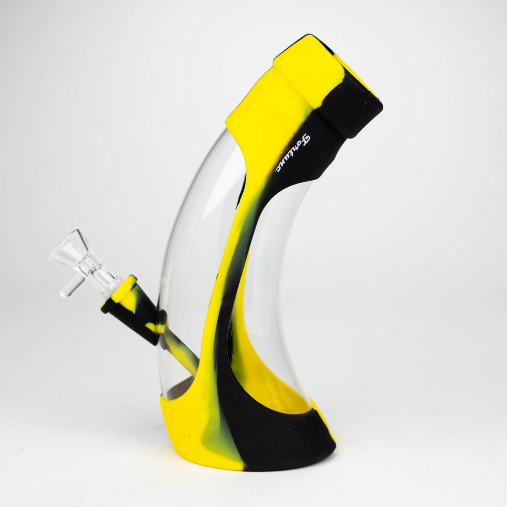 Fortune | 9" Silicone and Glass Bong-Assorted [SP1024]