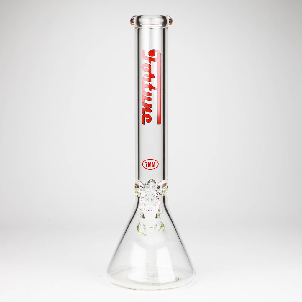 Fortune | 16" 7mm Beaker Glass Bong [165007]