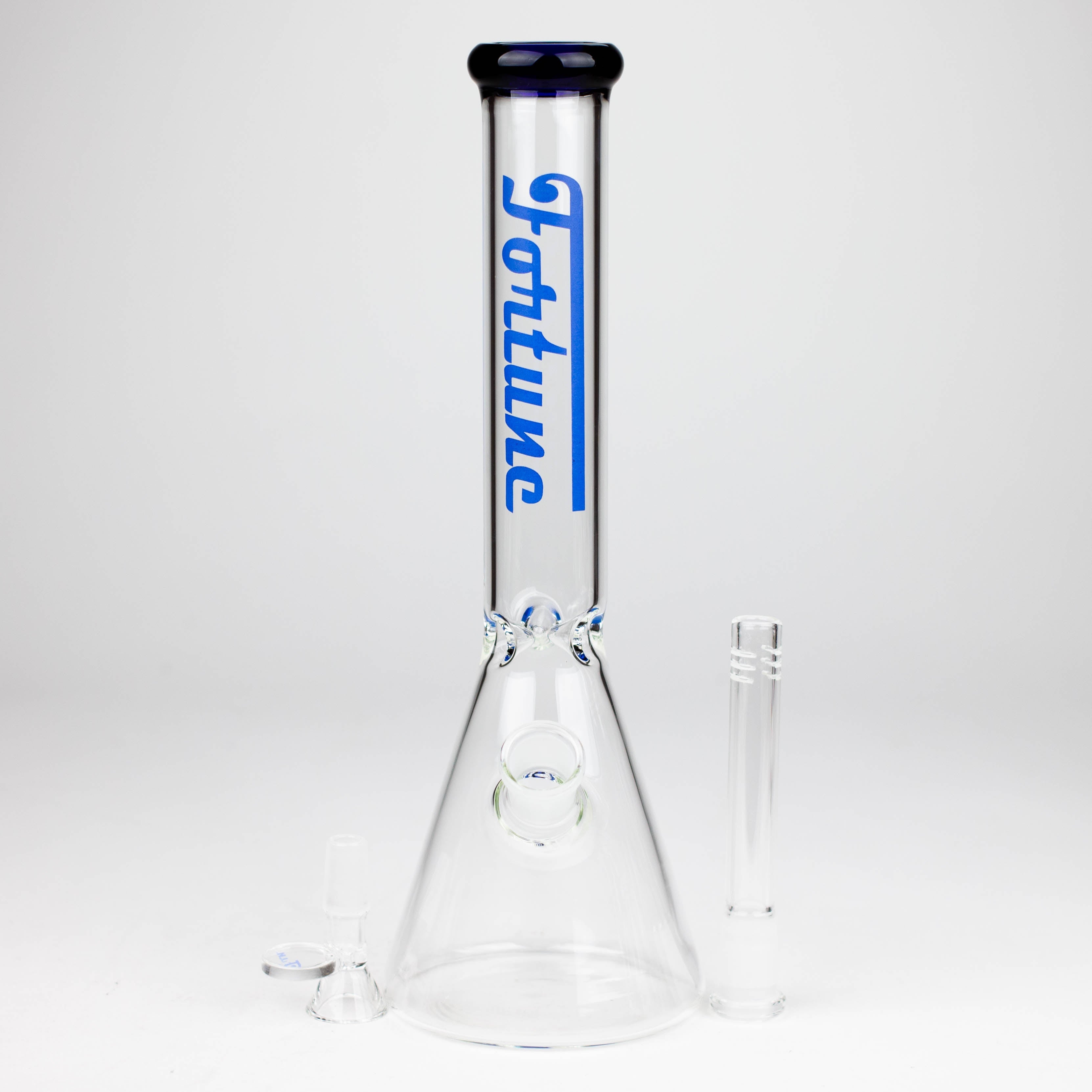Fortune | 12“ 4mm Color Accented Beaker Bong [123804]