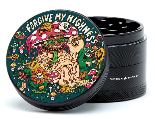 Green Star | 2.5" (63mm) Grinder - Forgive My Highness Design