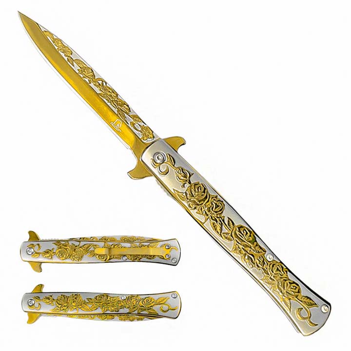 Falcon | 5" Gold Titanium Handle