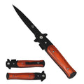 Falcon | 8-3/4" Wood Handle Spring Assisted Knife