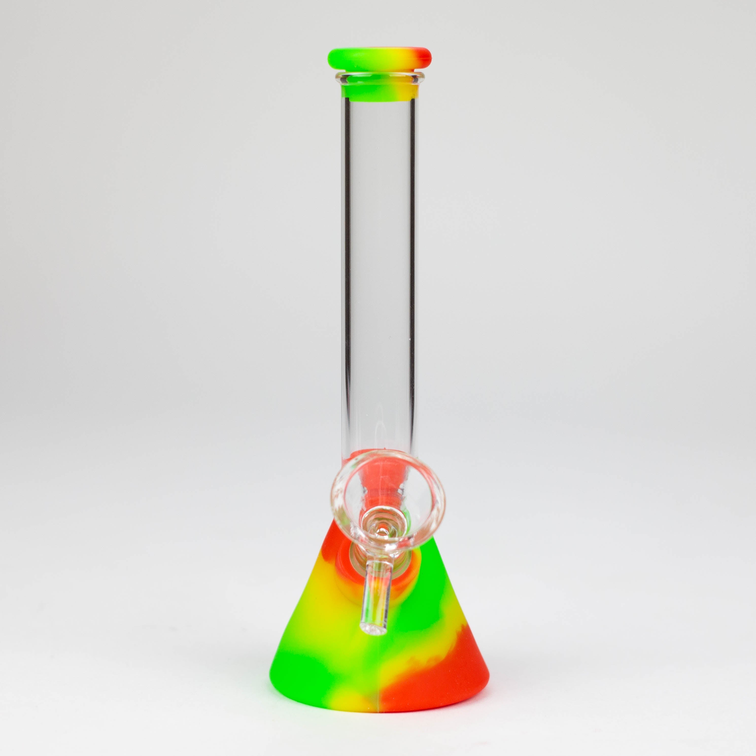 6" Silicone Glass Beaker Mini bong-Assorted [H373]