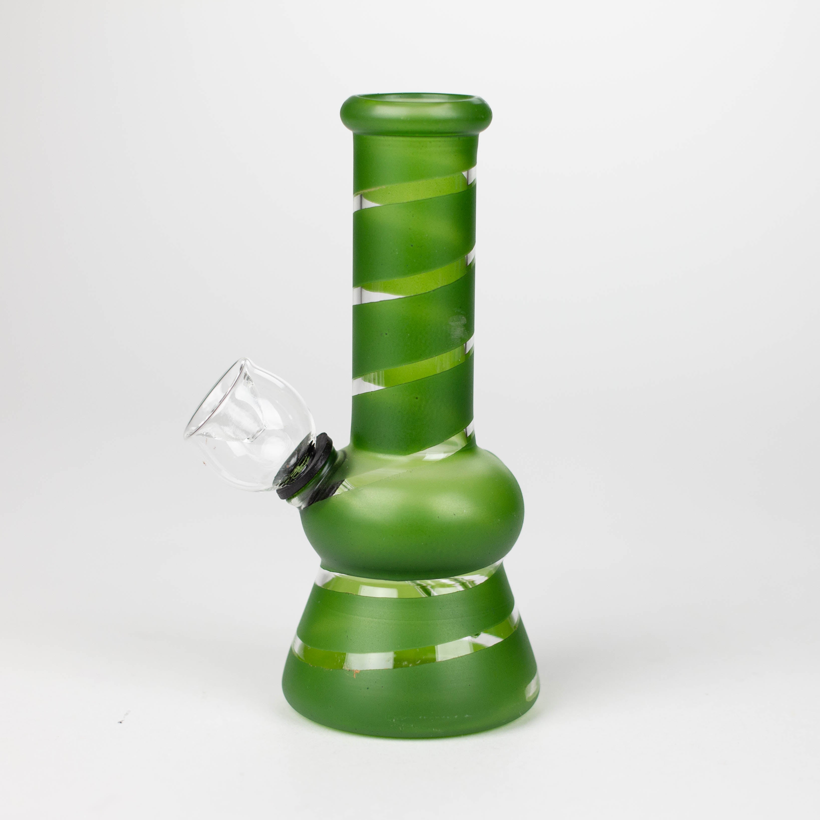 5" Color Stripe Diamond Base mini bong-Assorted