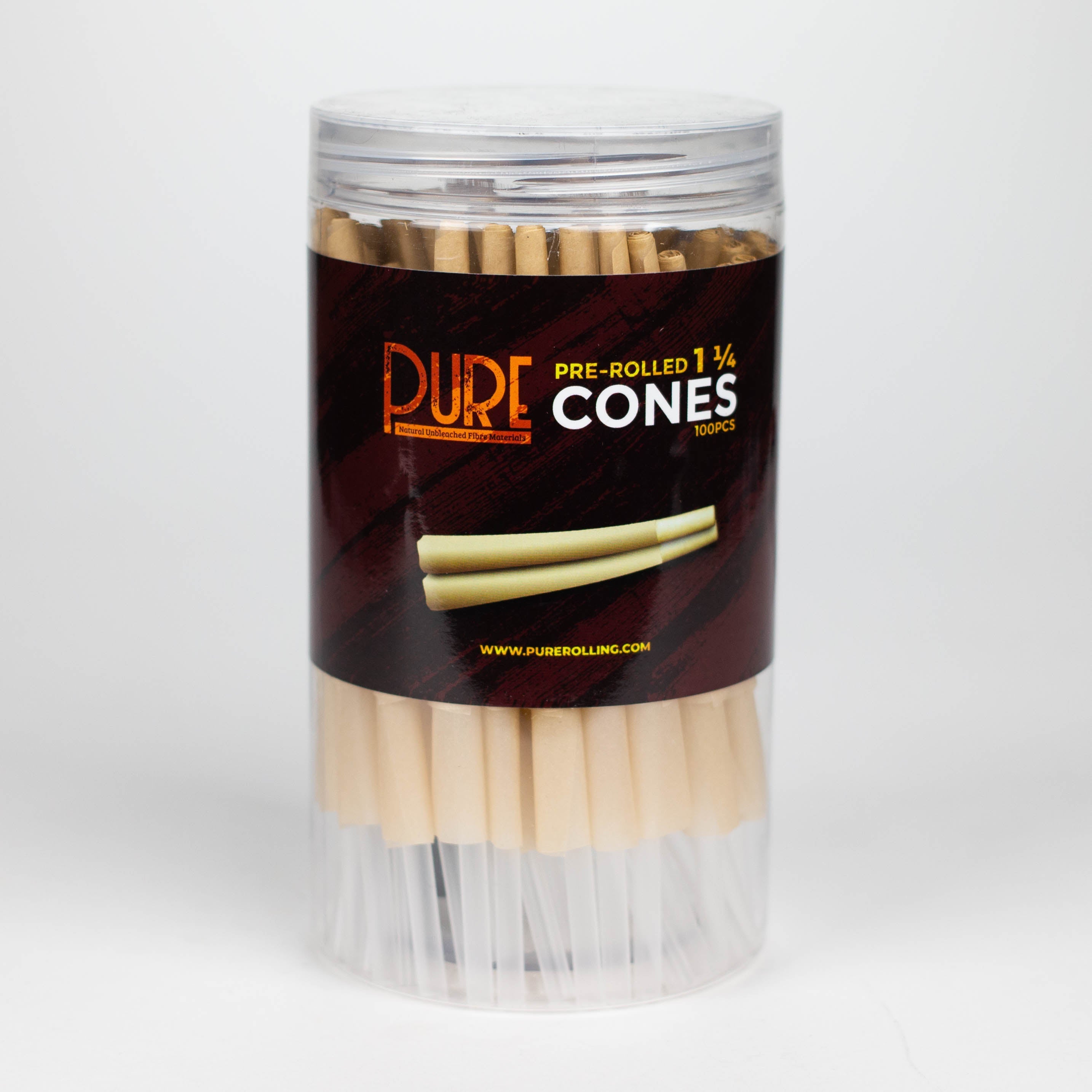 PURE | 1-1/4" Pre-Rolled Cones Pack of 100