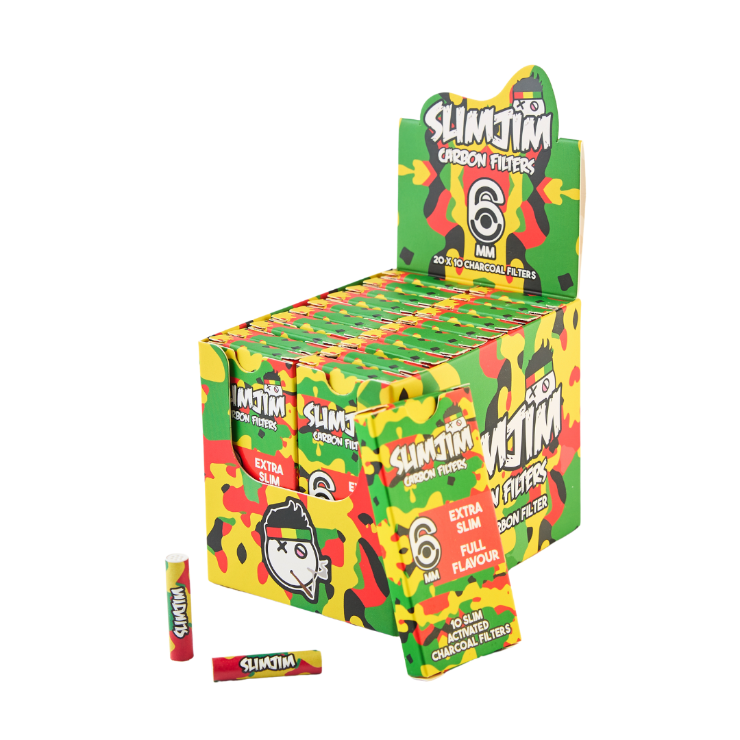 Slimjim - Camo Carbon Filters (6mm) (Pack of 10)