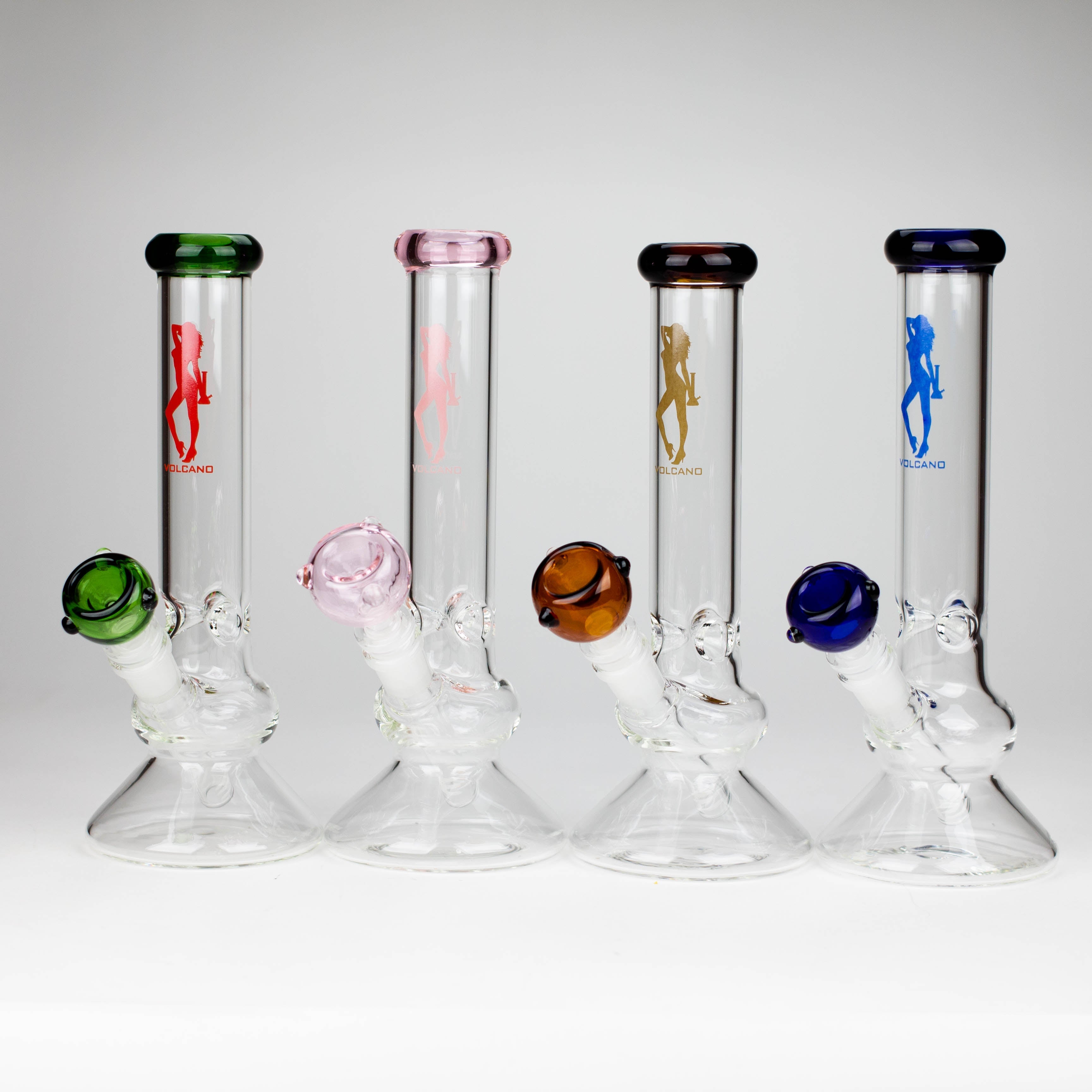 Volcano | 10" Glass Bong with Bowl [AK2034]