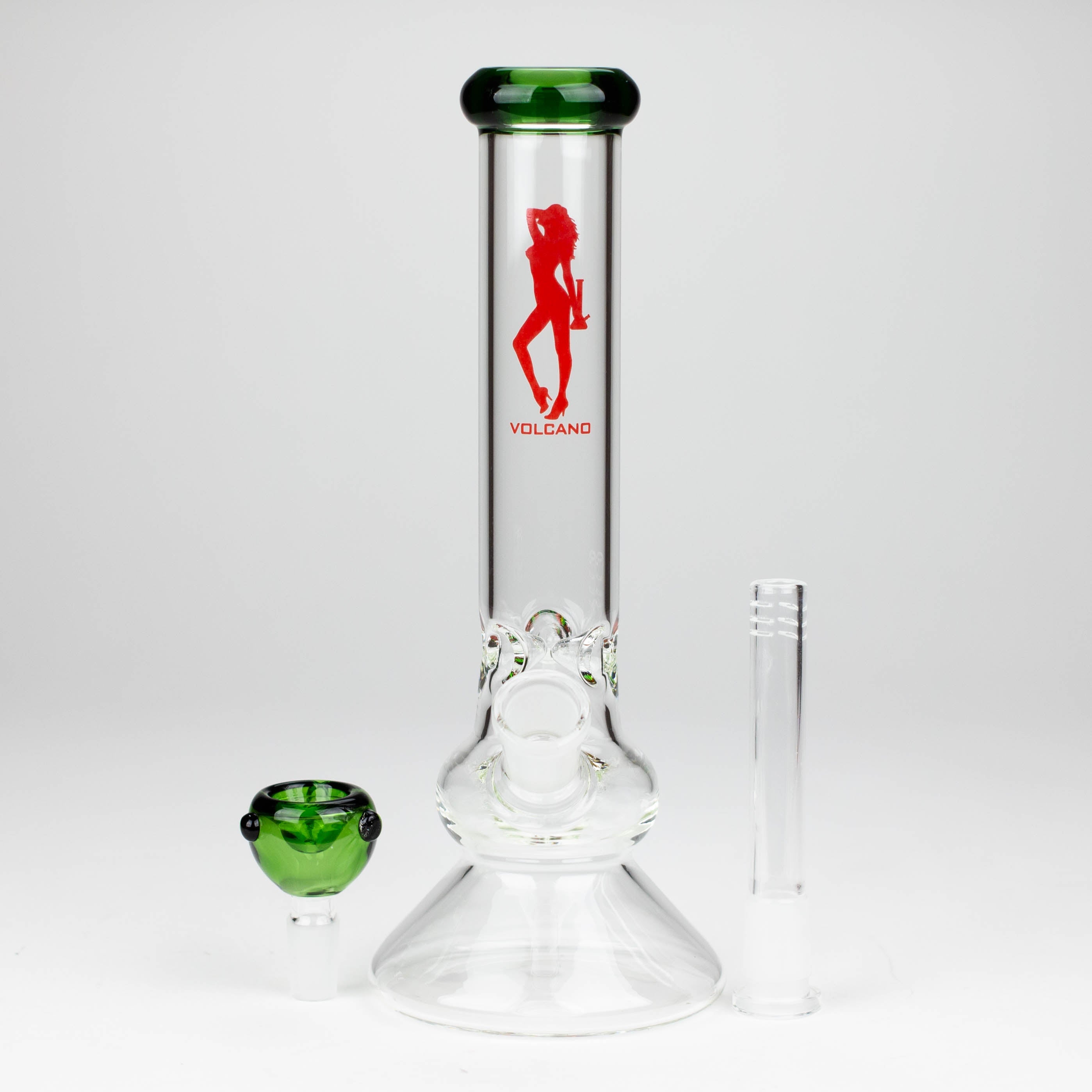 Volcano | 10" Glass Bong with Bowl [AK2034]