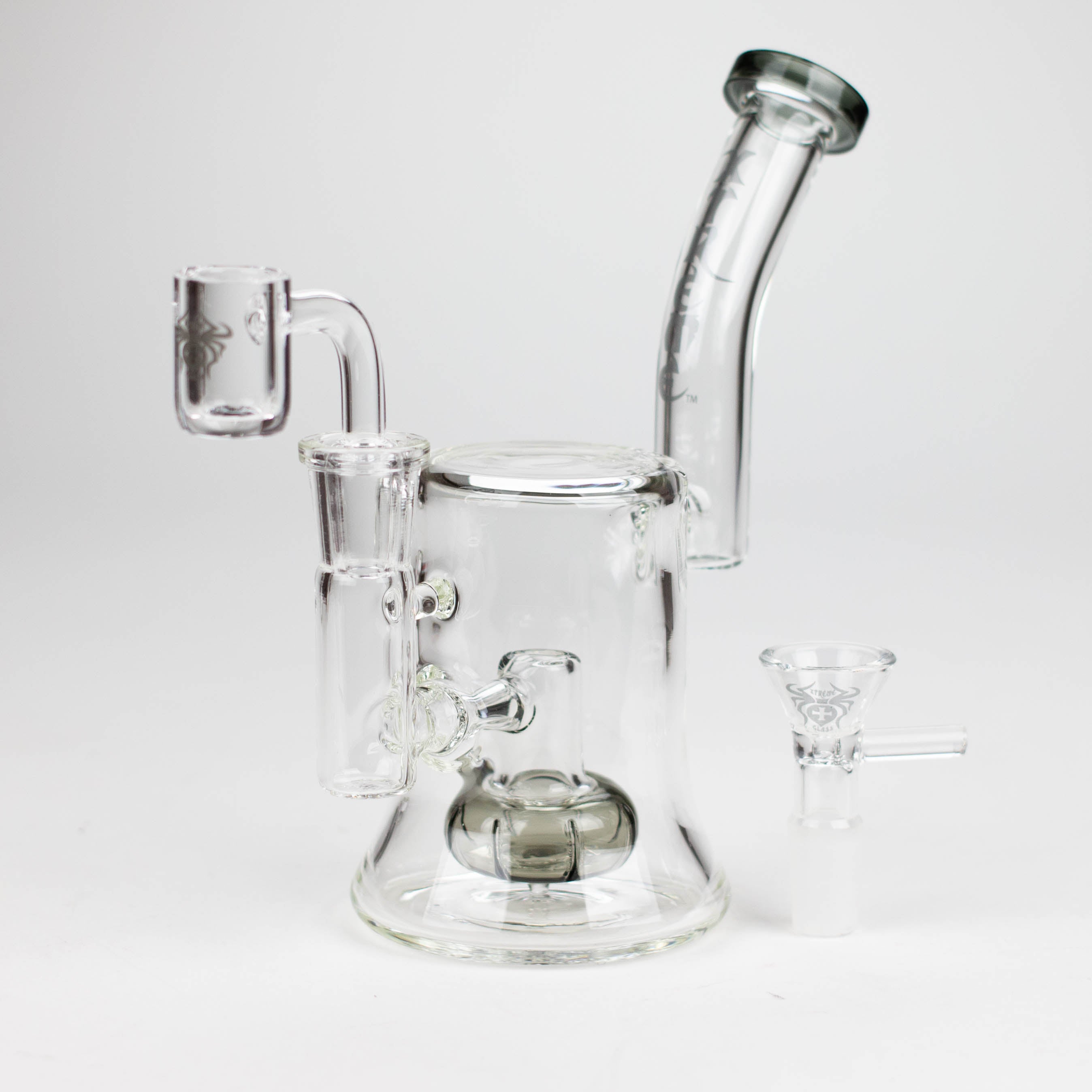 Xtreme | 7" Glass 2-in-1 bubbler [DCK013]