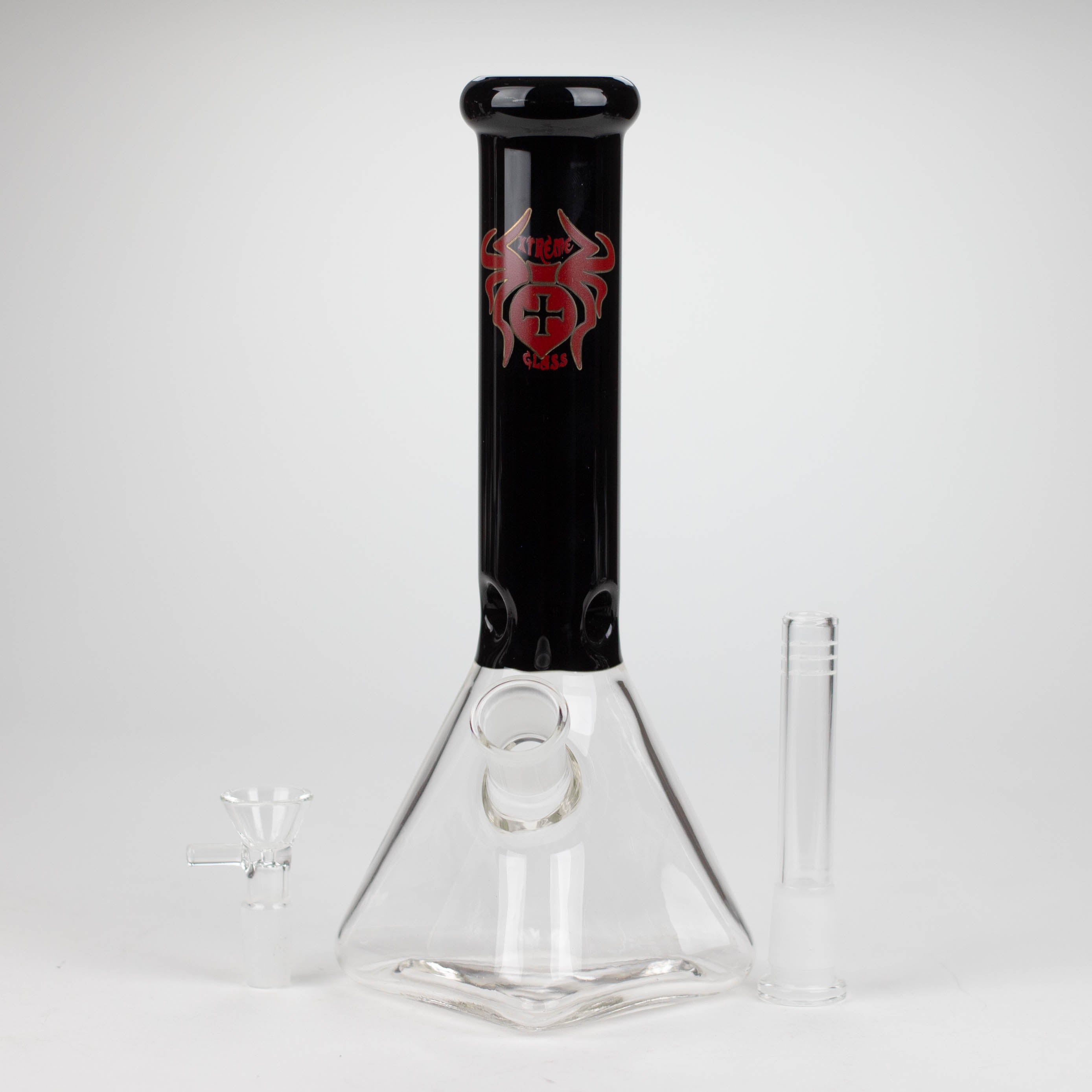 Xtreme | 10" Pyramid glass water bong [AK085]