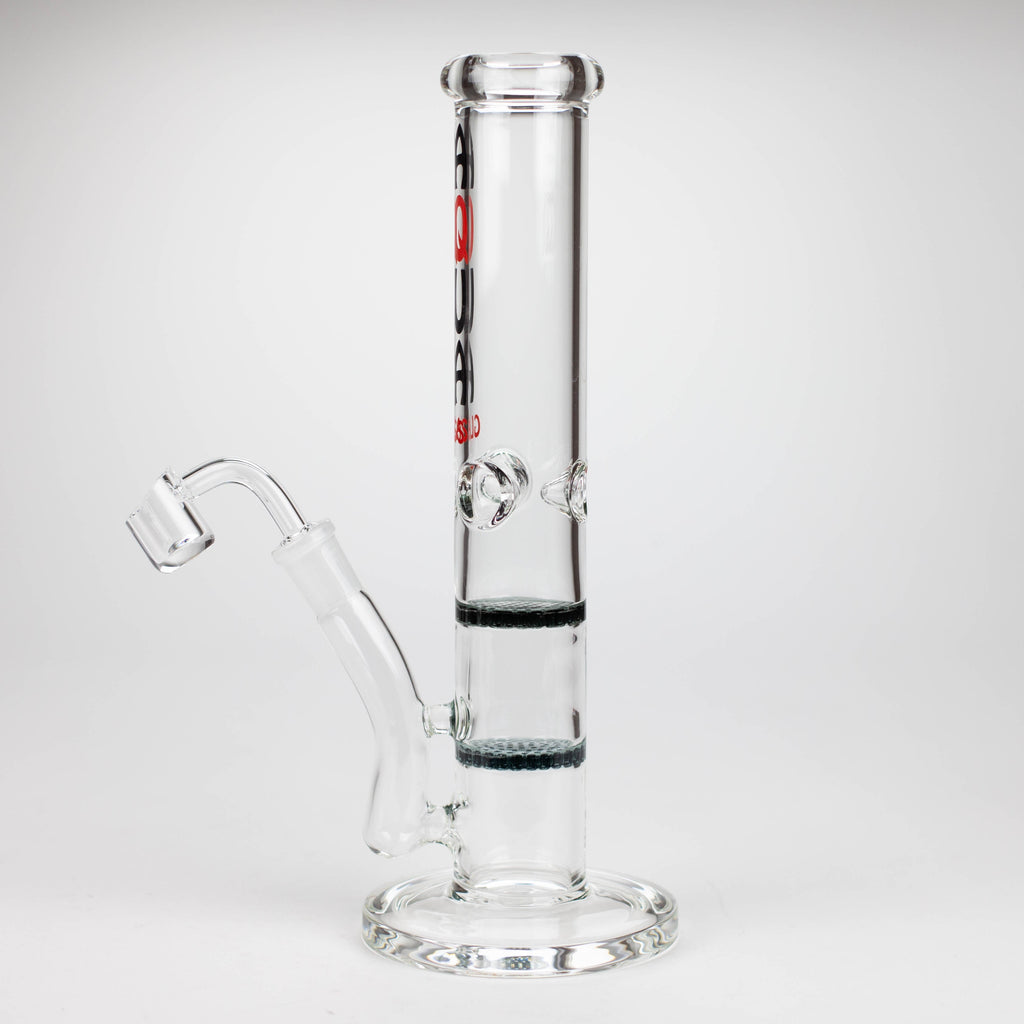 AQUA | 10" Dual Honeycomb rig with quartz banger [B1]