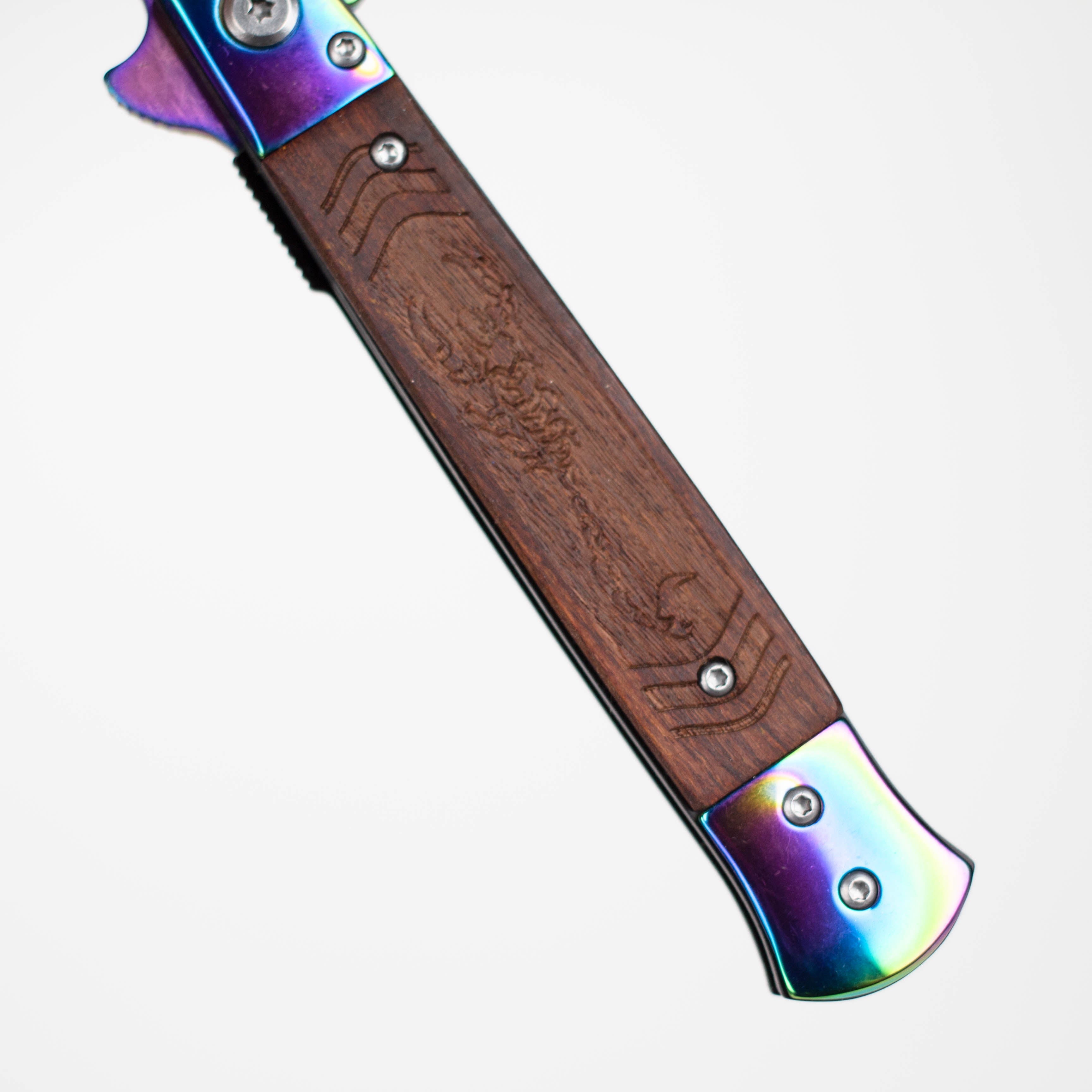 Snake Eye | 8-3/4" Wood Handle Folding pocket Knife [PK-962]
