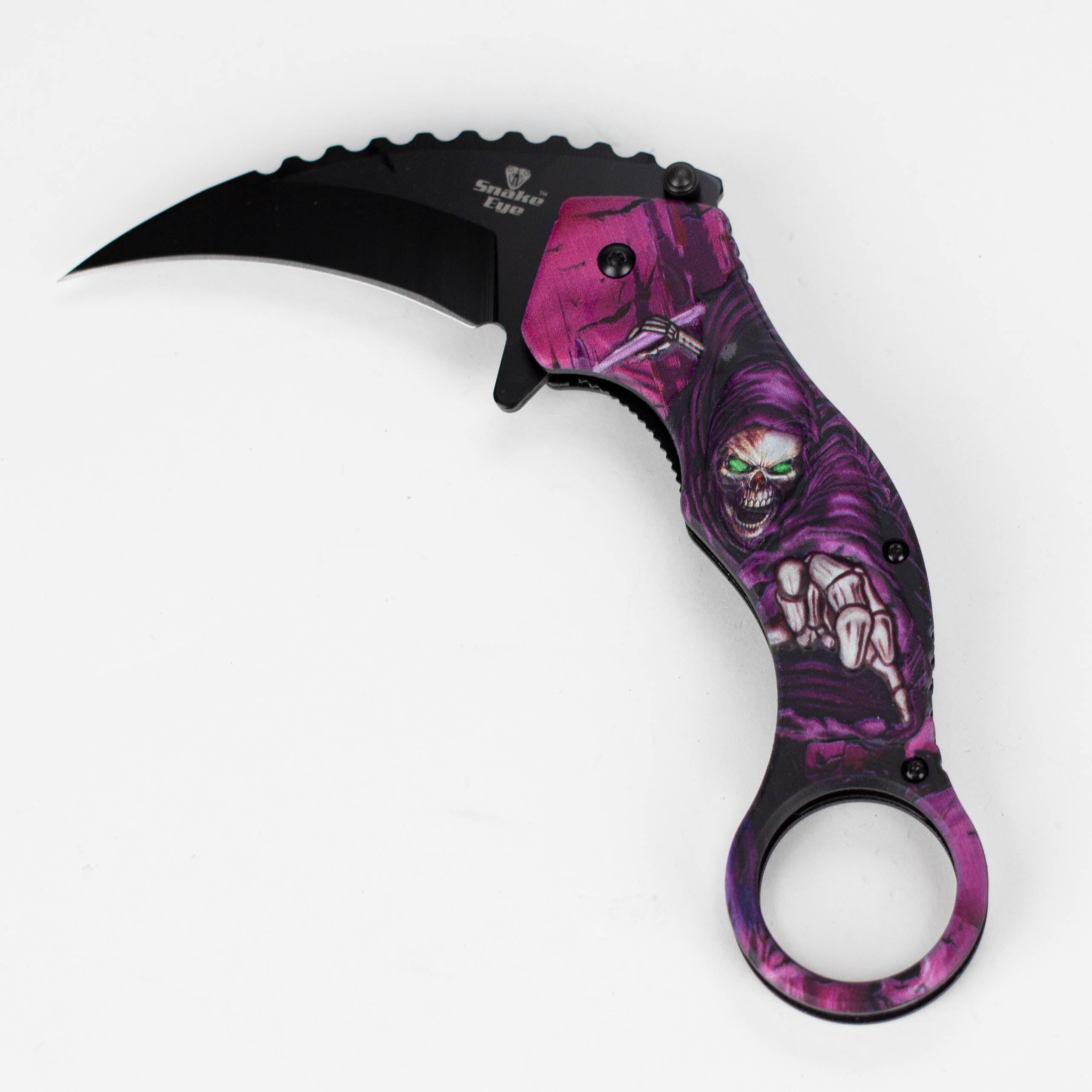 Snake Eye | Skull Design folding Karambit 3" Blade [SE-090P]
