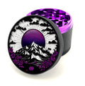 Green Star | 2.5" (63mm) Soft Touch Grinder - Purple Mountain Mandala Design