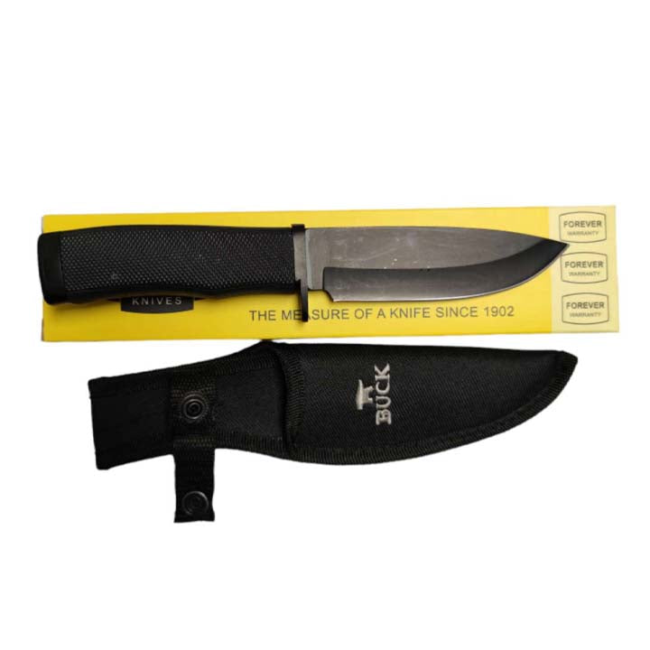 8-1/2" Full Tang Fixed Black Blade Hunting Knives
