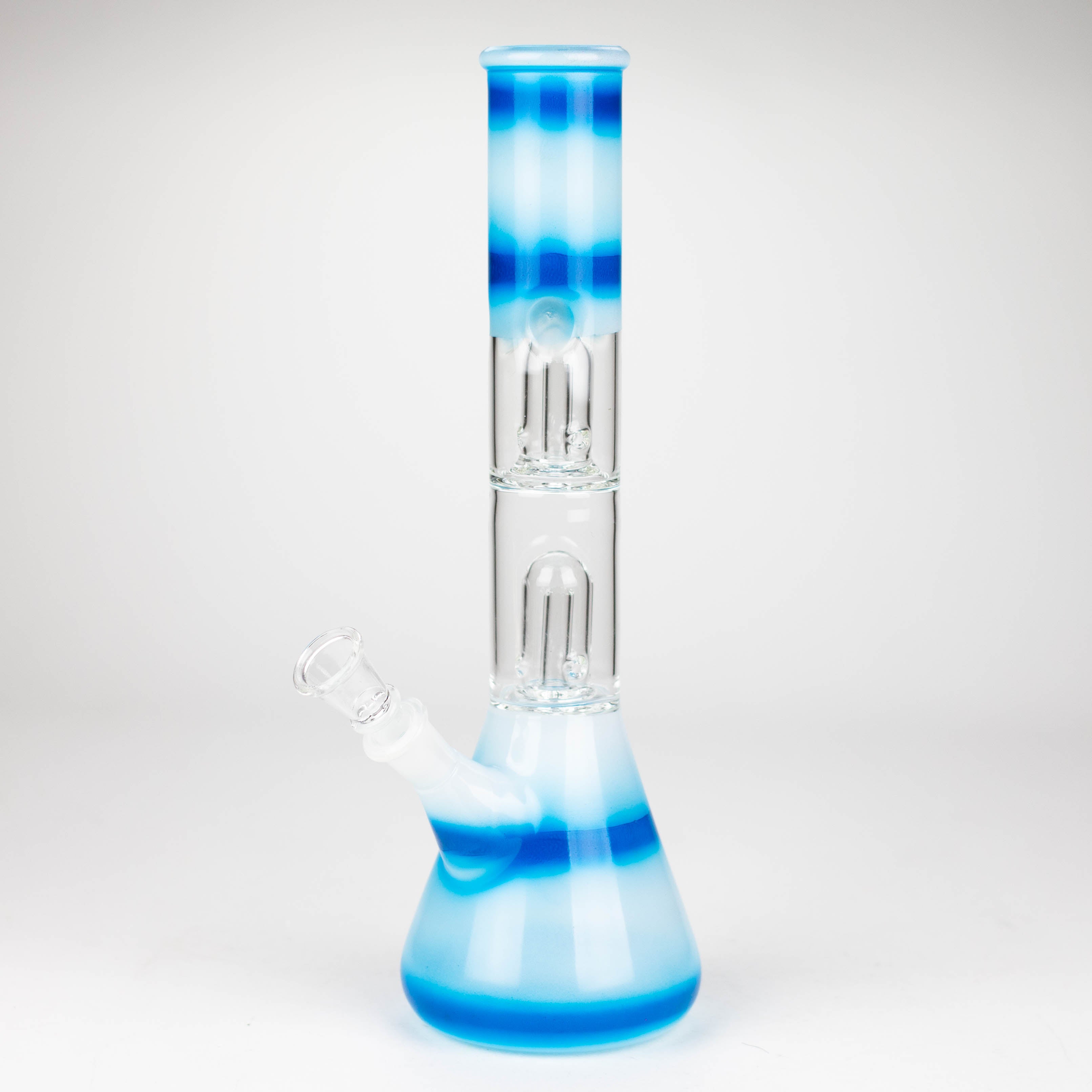 12" Double Dome Percolator glass bong-Assorted designs on