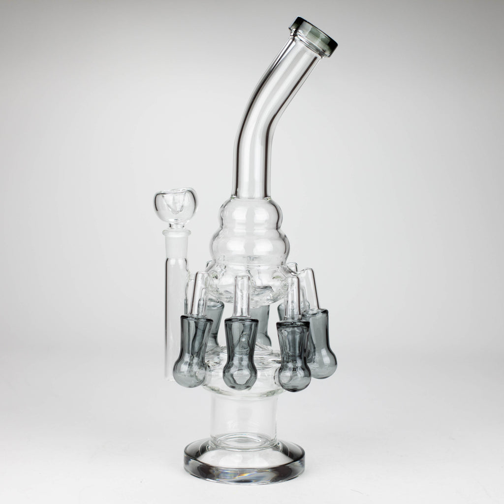 13" Multi chamber glass bong with inline difuser