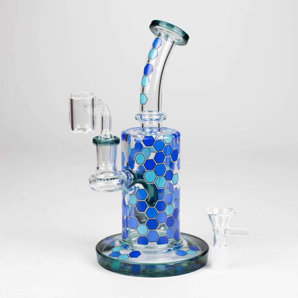 Z8" Color accented Rig With Banger and Bowl