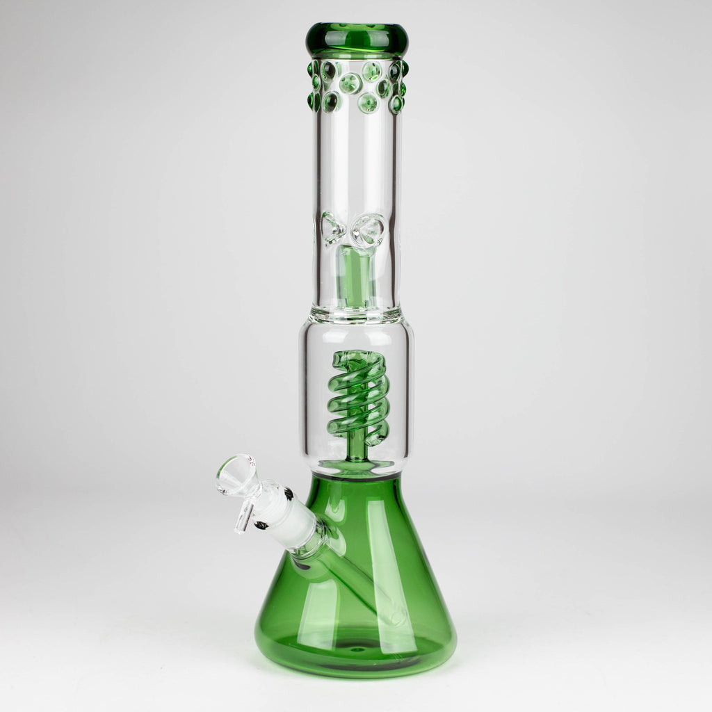 Z14" Color accented 7 mm glass water bong