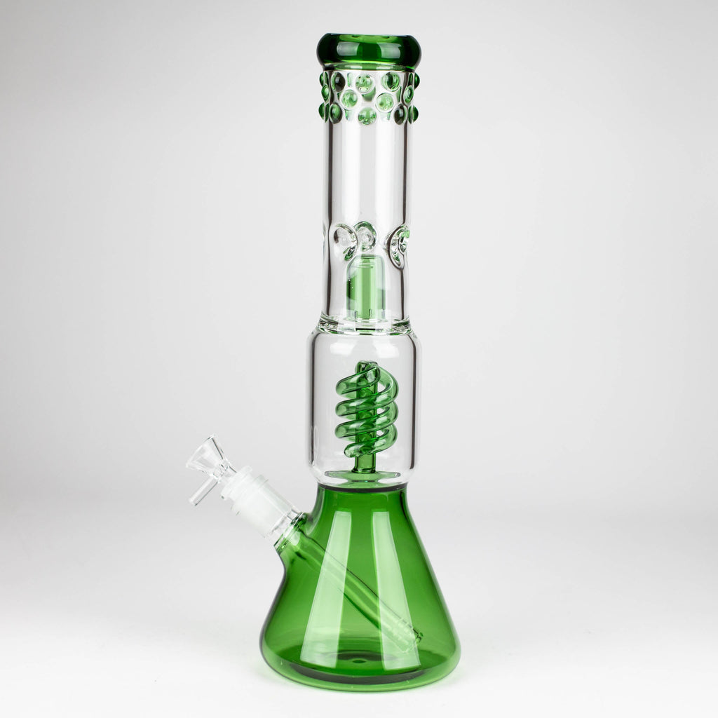Z14" Color accented 7 mm glass water bong