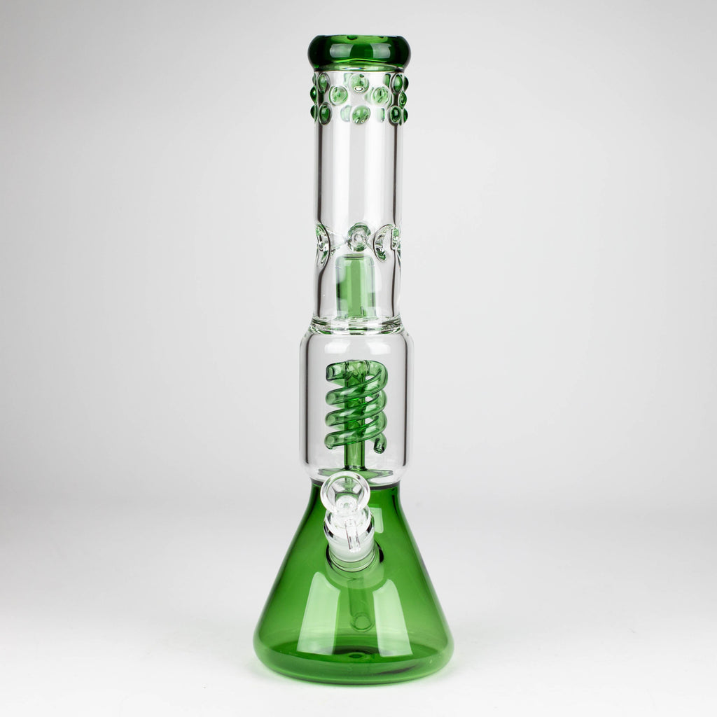 Z14" Color accented 7 mm glass water bong