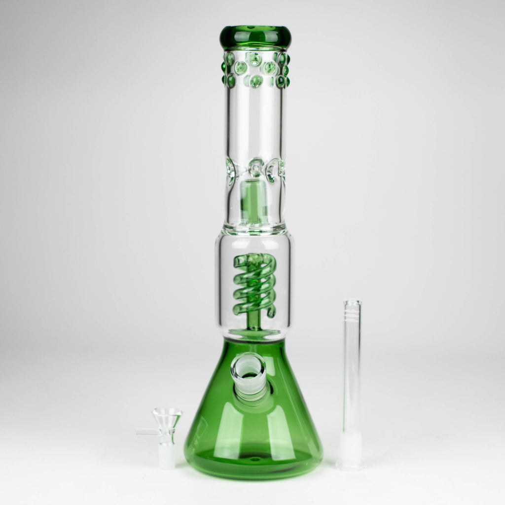 Z14" Color accented 7 mm glass water bong