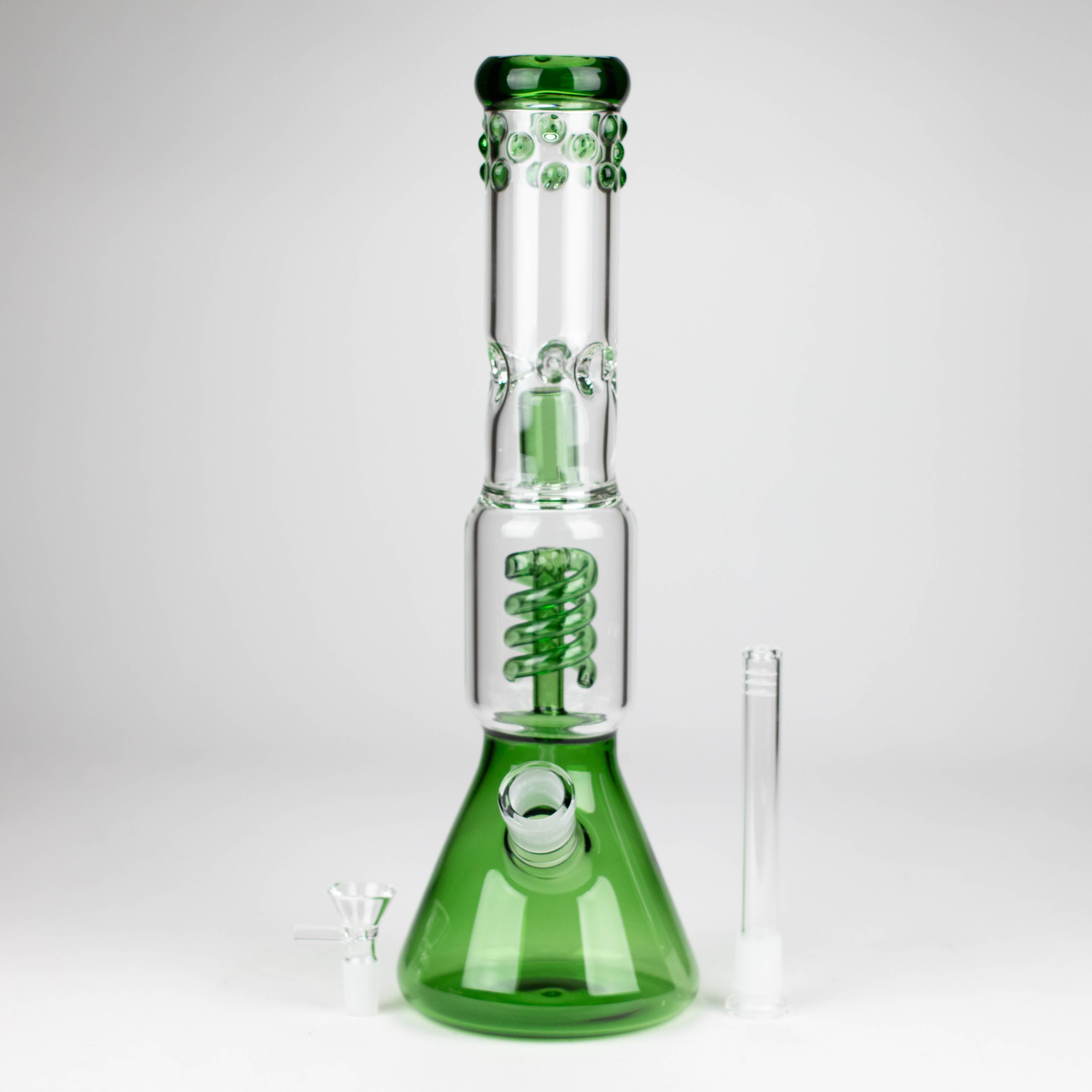 Z14" Color accented 7 mm glass water bong
