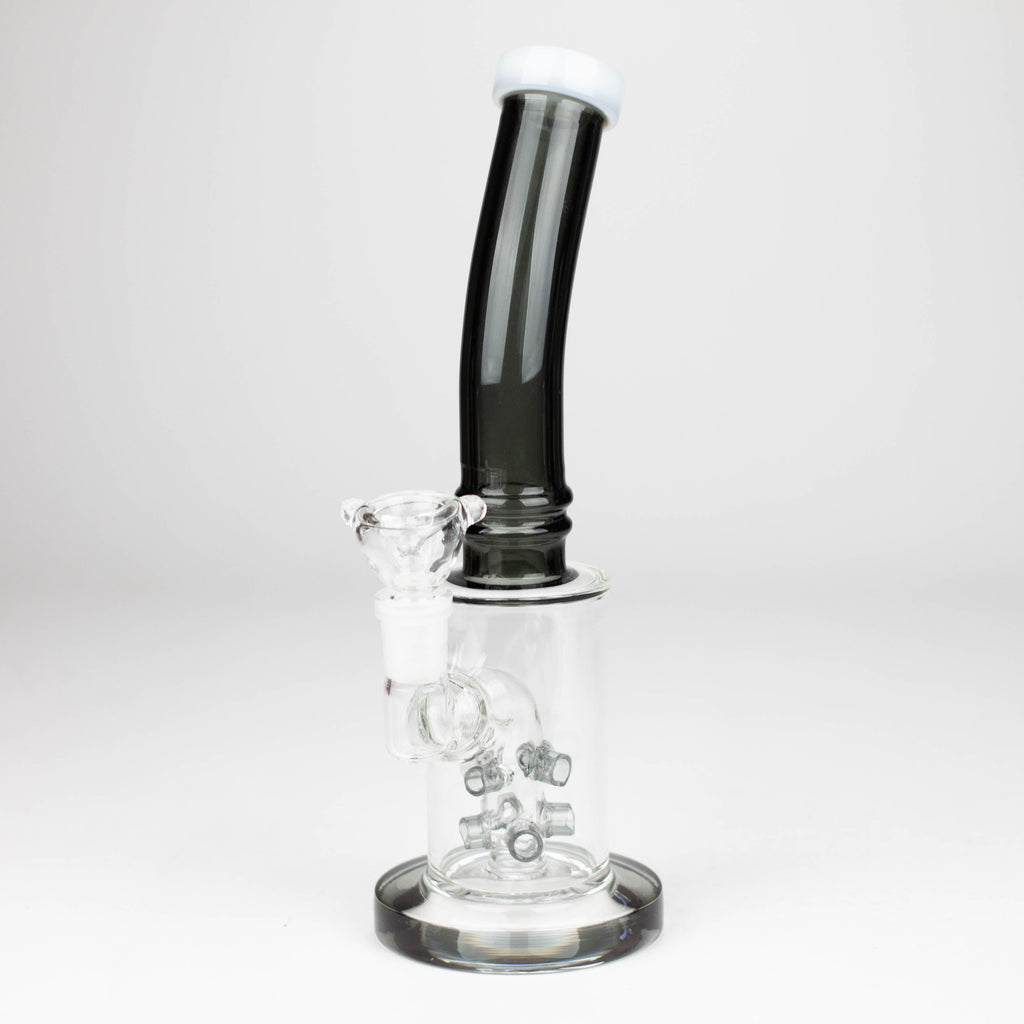 10" Glass bong with 8 holes water diffuser-Assorted