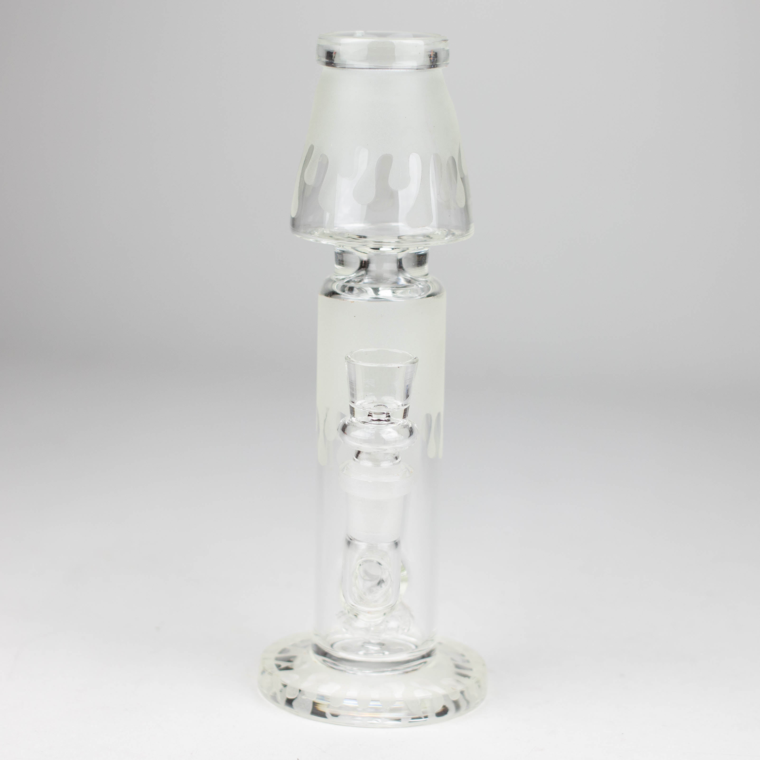 8" Glow in Dark Lamp glass water bong