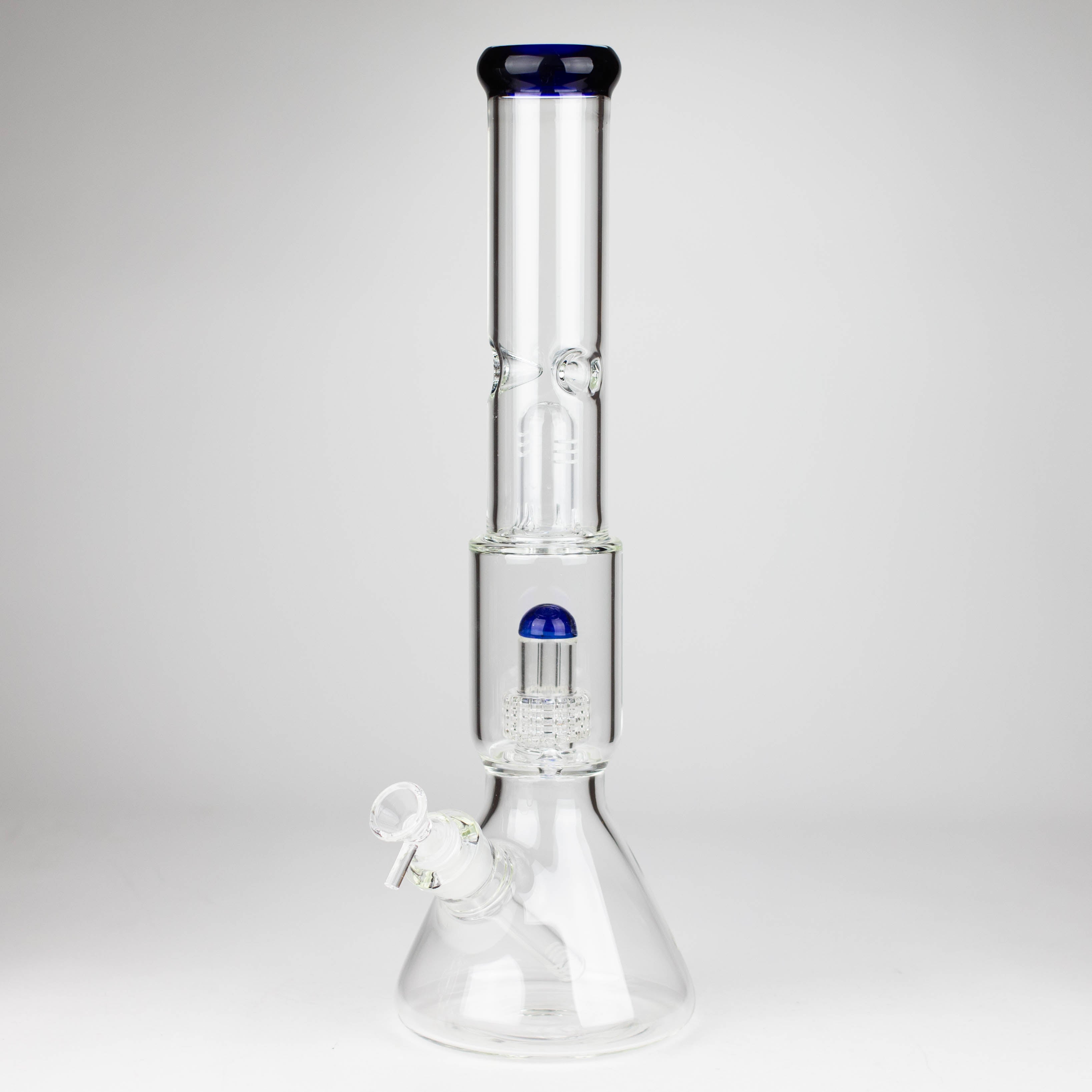Z16" Color accented 7 mm glass water bong With Dffiuser