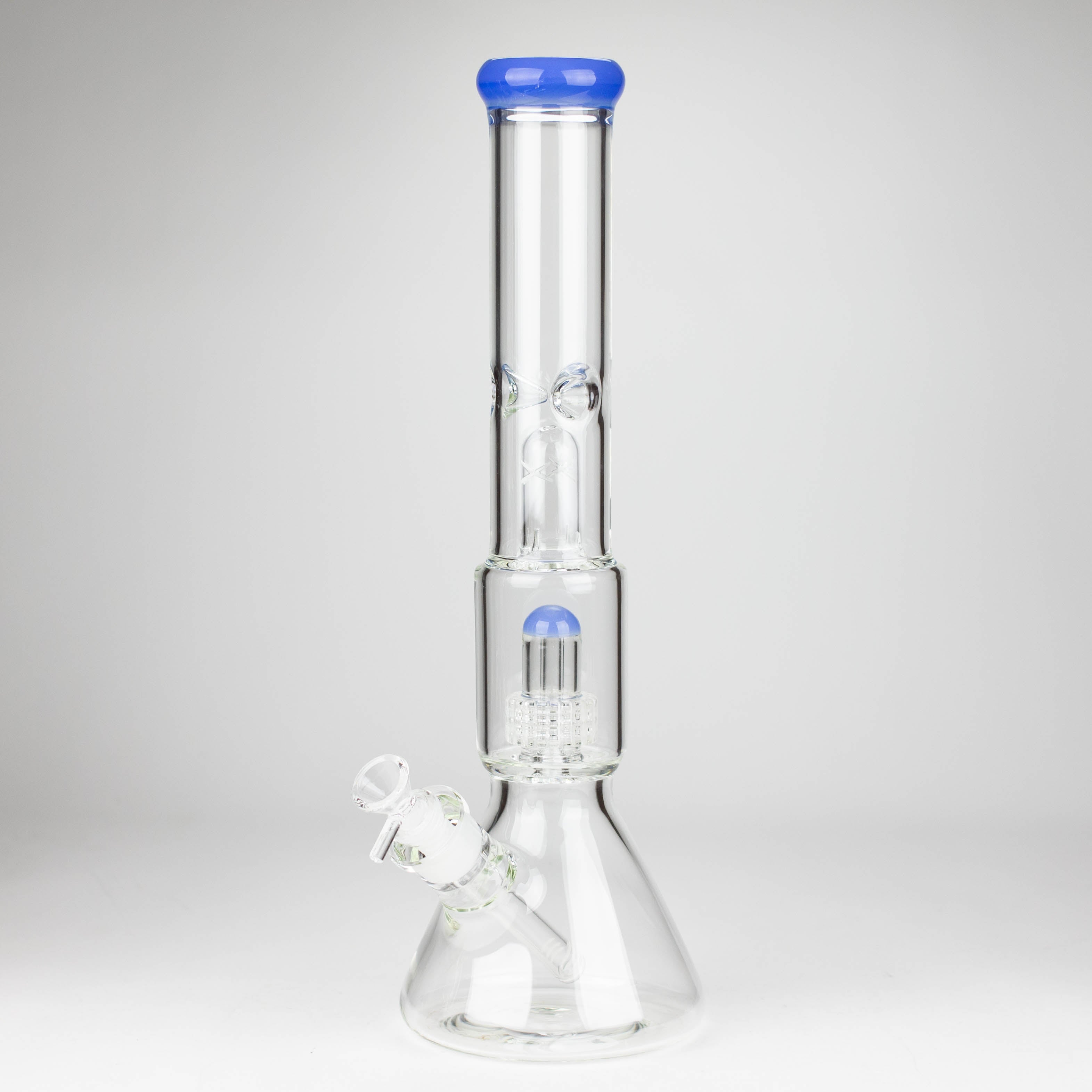 Z16" Color accented 7 mm glass water bong With Dffiuser