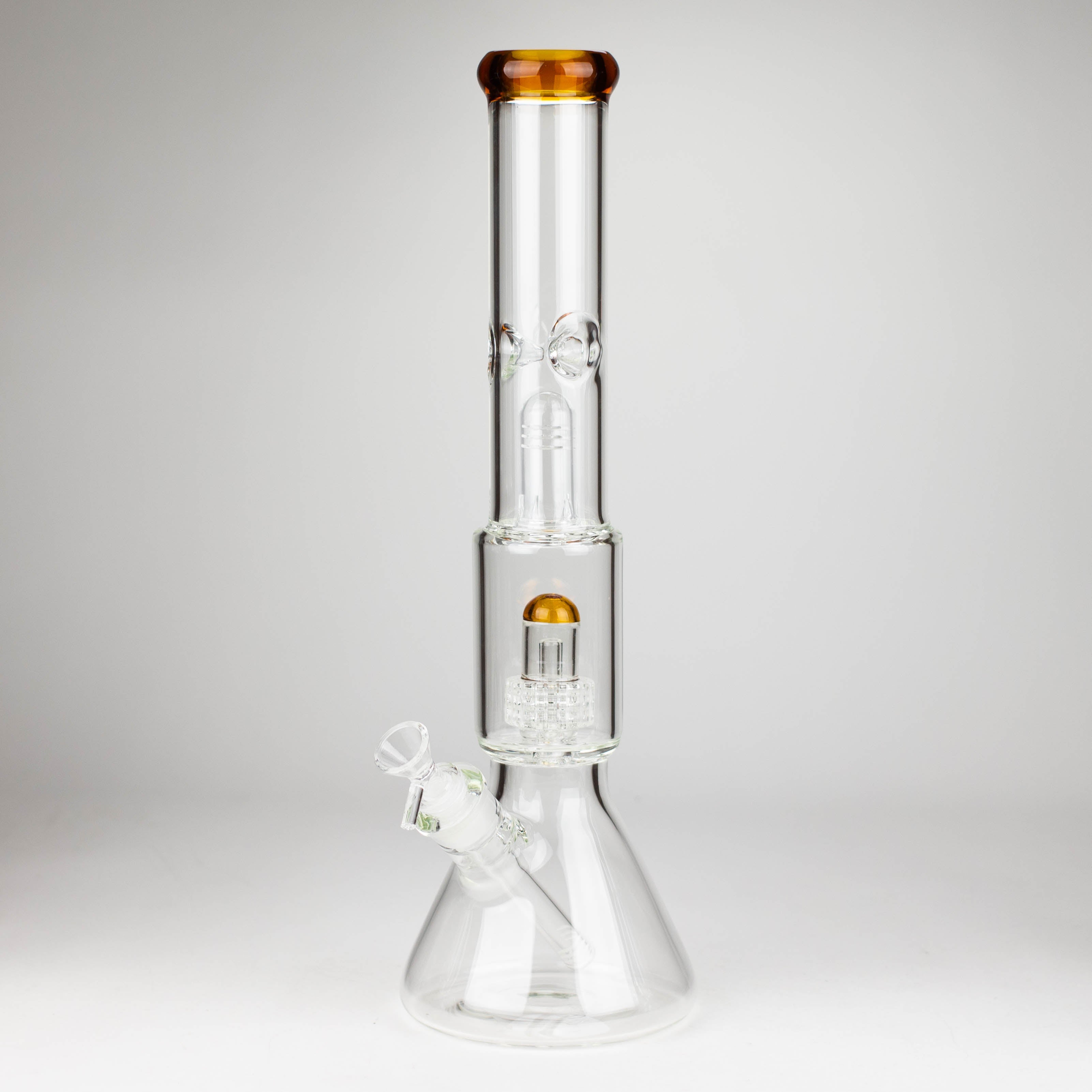 Z16" Color accented 7 mm glass water bong With Dffiuser