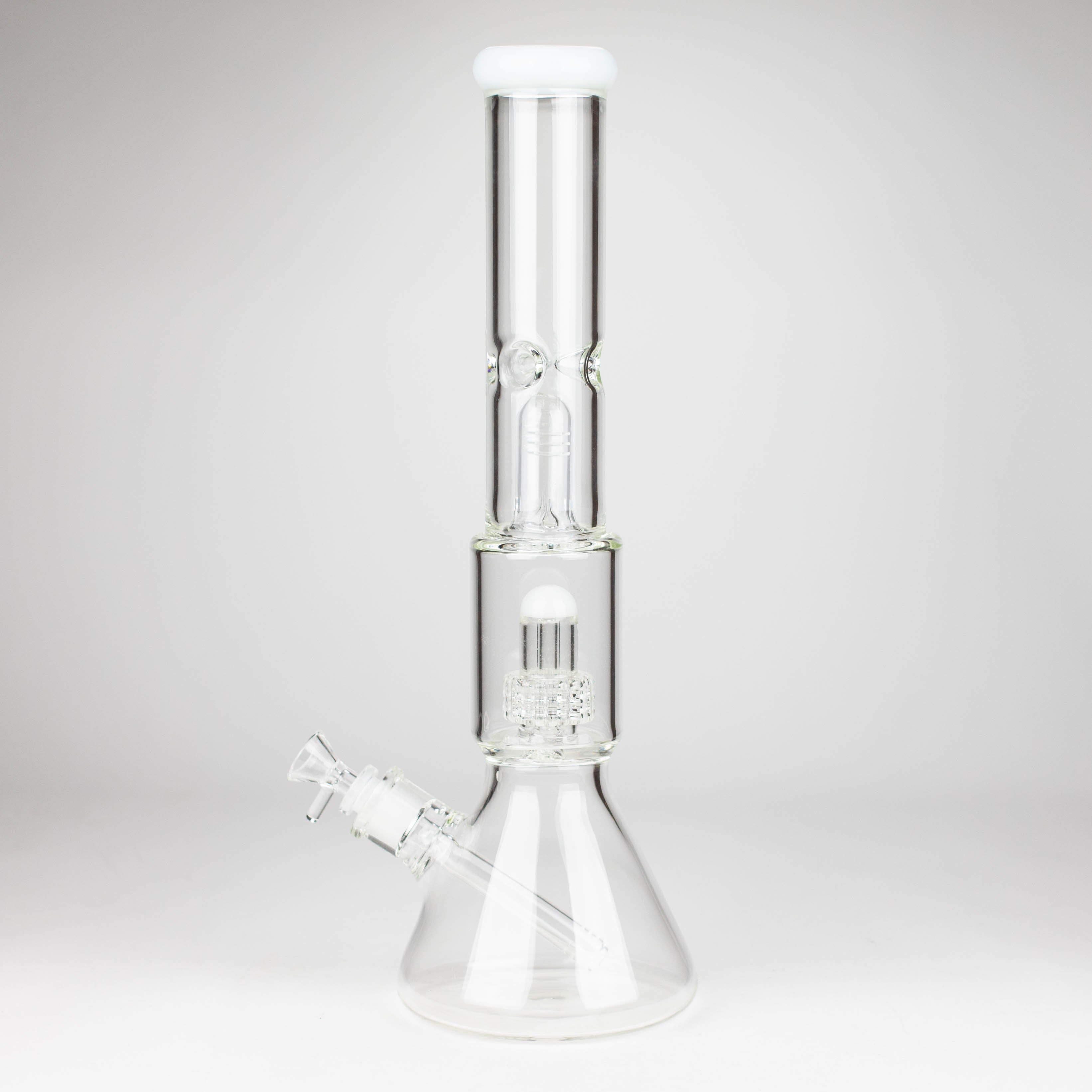 Z16" Color accented 7 mm glass water bong With Dffiuser