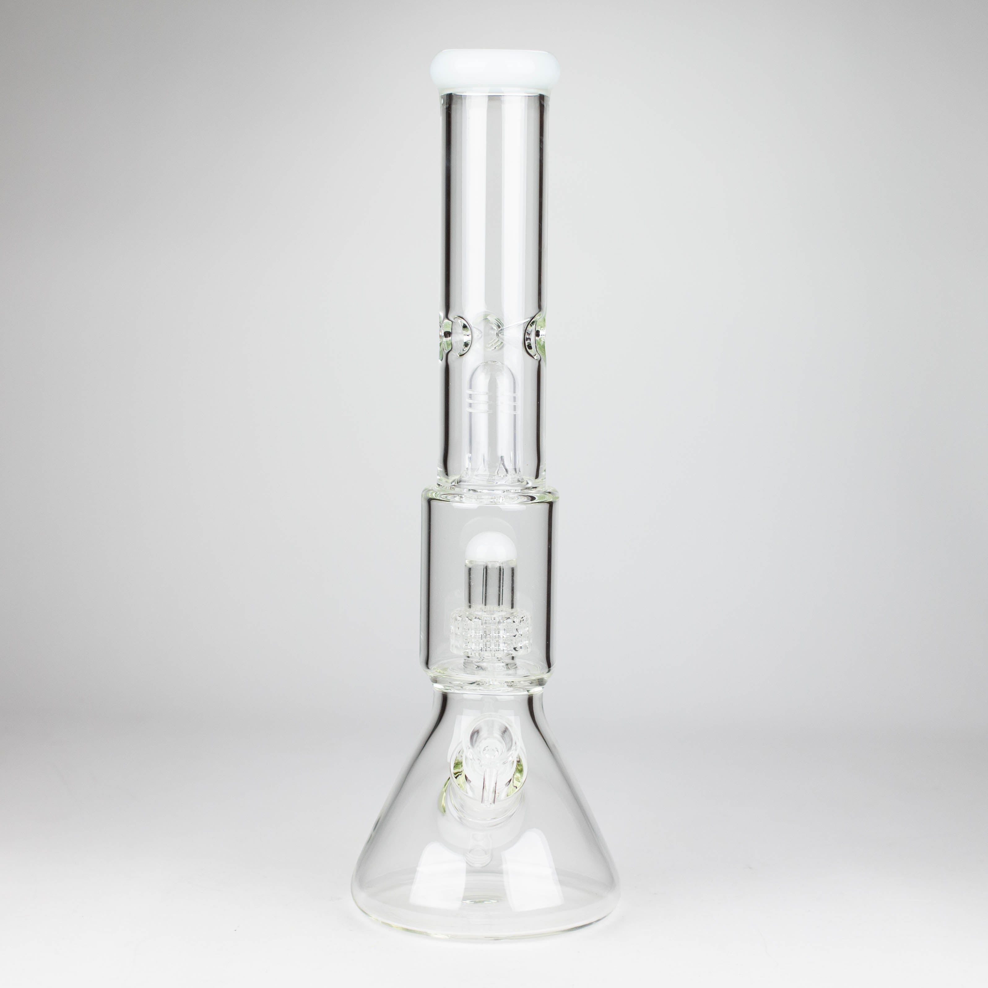 Z16" Color accented 7 mm glass water bong With Dffiuser