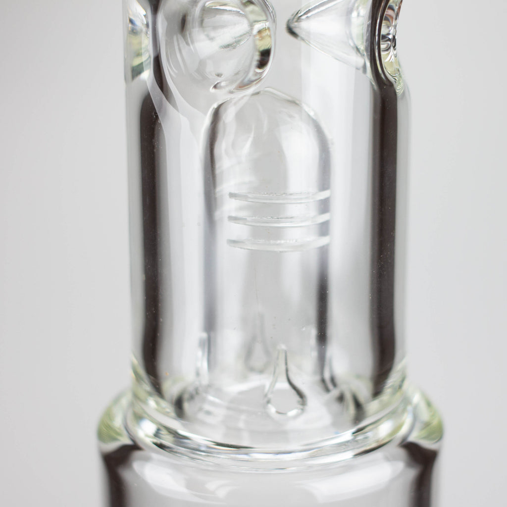 Z16" Color accented 7 mm glass water bong With Dffiuser