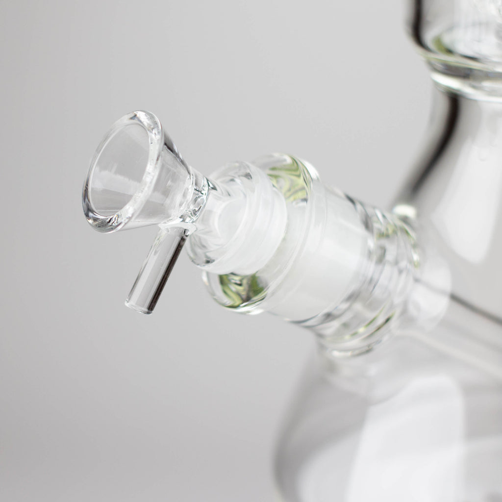 Z16" Color accented 7 mm glass water bong With Dffiuser