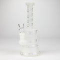 8" GLOW IN DARK GLASS BONG WITH DIFFUSER