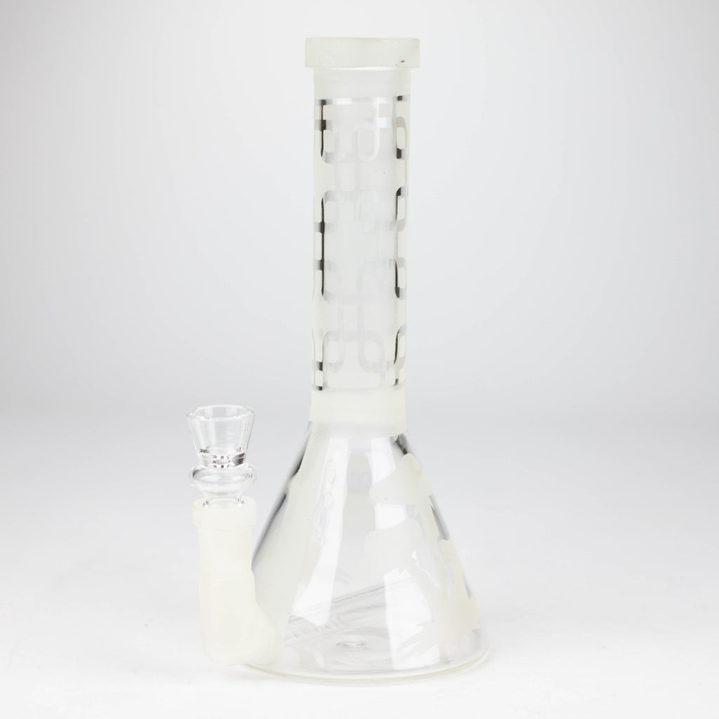 12" GLOW IN DARK BEAKER BONG WITH ICE CATCHER