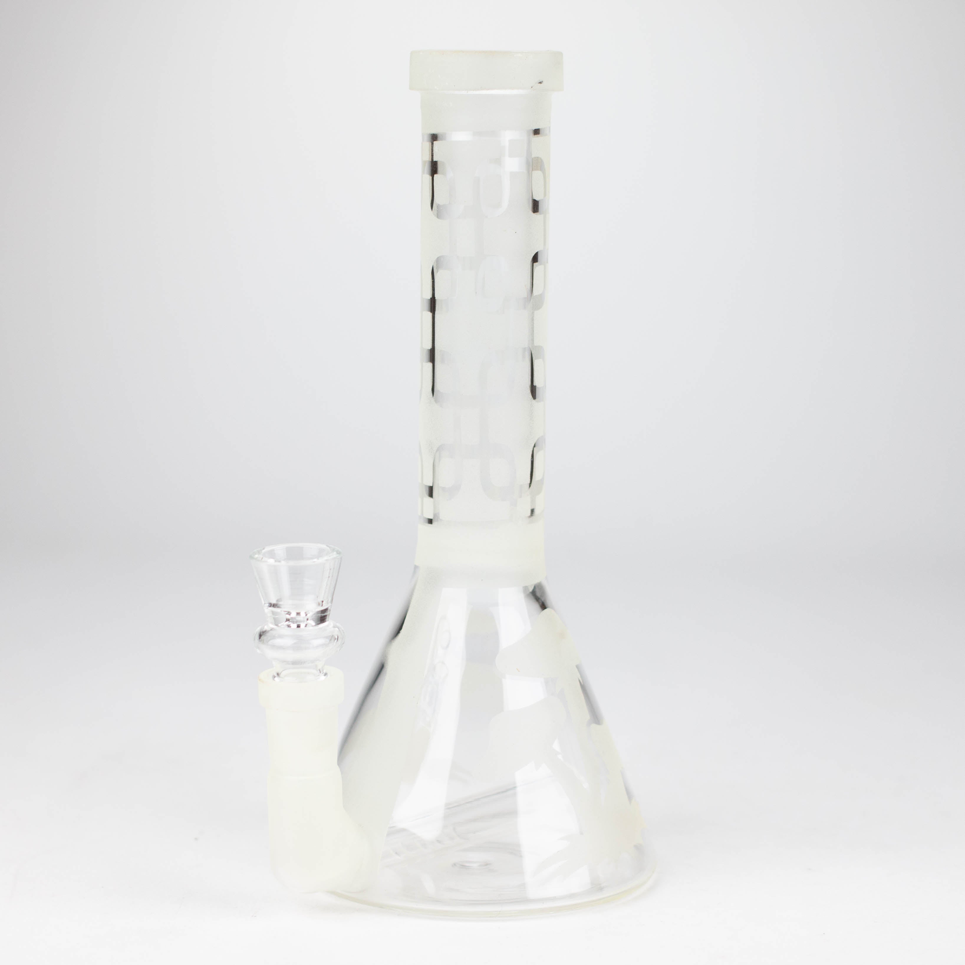 12" GLOW IN DARK BEAKER BONG WITH ICE CATCHER