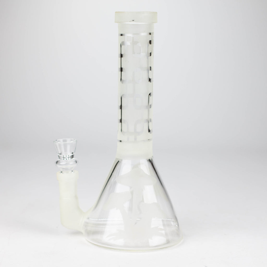 12" GLOW IN DARK BEAKER BONG WITH ICE CATCHER